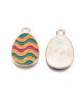 Alloy Enamel Pendants, Easter Egg  22x14x1.5mm Alloy Enamel Pendants, Easter Egg  22x14x1.5mm
