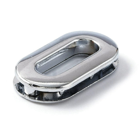 PLATINUM Alloy Eyelet Grommets for Bags – Screw-in Oval Handle Connector Rings, Purse Accessories, 29x15.5x5mm Alloy Eyelet Grommets for Bags – Screw-in Oval Handle Connector Rings, Purse Accessories, 29x15.5x5mm
