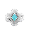 AQUA DOMED Alloy Flower Connector 19x18mm – Ø1.7mm Hole Alloy Flower Connector 19x18mm – Ø1.7mm Hole
