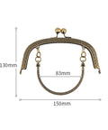 Alloy Lock Purse Frame Handle, Antique Bronze – Coin Purse Making Accessories Alloy Lock Purse Frame Handle, Antique Bronze – Coin Purse Making Accessories
