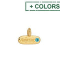 Alloy Mini Motif March / Μάρτης with Eye Pendant, 11x8mm Alloy Mini Motif March / Μάρτης with Eye Pendant, 11x8mm