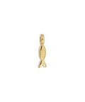 24.KT GOLD PLATED Alloy Motif mini fish pendant 12x3mm Alloy Motif mini fish pendant 12x3mm