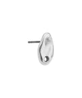 Alloy Organic Oval Earring 6x11mm with Loop & Titanium Pin Alloy Organic Oval Earring 6x11mm with Loop & Titanium Pin