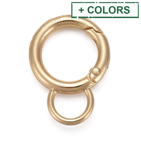 Alloy Spring Gate Ring with Loop – 33 × 24mm Alloy Spring Gate Ring with Loop – 33 × 24mm | BalzarCrafts
