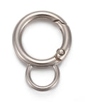 PLATINUM Alloy Spring Gate Ring with Loop – 33 × 24mm Alloy Spring Gate Ring with Loop – 33 × 24mm | BalzarCrafts