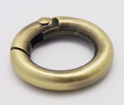 ANTIQUE BRONZE Alloy Spring Gate Rings, O Rings, 6 Gauge, 20x4mm Alloy Spring Gate Rings, O Rings, 6 Gauge, 20x4mm