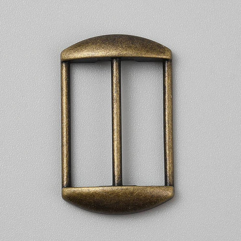 ANTIQUE BRONZE Alloy Tri-Glide Adjuster Buckles – Rectangle Slide Buckle for Strap Adjustment, Bag Hardware Alloy Tri-Glide Adjuster Buckles – Rectangle Slide Buckle for Strap Adjustment, Bag Hardware