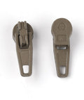 Alloy Zip-Fastener Clasps, Spray Print, Coffee Alloy Zip-Fastener Clasps, Spray Print, Coffee