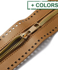 Alloy Zipper, PU Leather Frame, for Bag / Purse Making, Rectangle, 270x55x2.5mm Alloy Zipper, PU Leather Frame, for Bag / Purse Making, Rectangle, 270x55x2.5mm