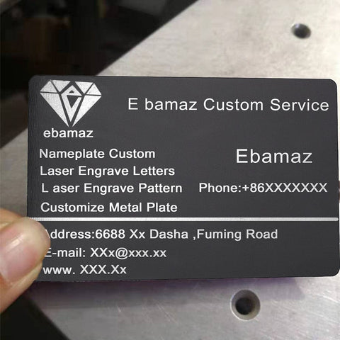 Aluminium Blank Name Cards, for Laser Engraved Custom Business Cards Aluminium Blank Name Cards, for Laser Engraved Custom Business Cards