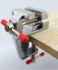 Aluminum Alloy Mini Table Bench Vise, Miniature Clamp Mini Tool, Gray, 8.2x8.6x3.6cm Aluminum Alloy Mini Table Bench Vise, Miniature Clamp Mini Tool, Gray, 8.2x8.6x3.6cm