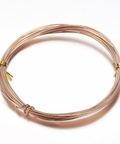 SANDY BROWN Aluminum Craft & Jewellery Wire, Gold Size: about 2mm in diameter Aluminum Wire, Gold Size: about 2mm in diameter, about 5m/roll.