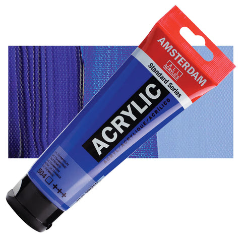 504 - ULTRAMARINE Amsterdam Standard Series Acrylic Paint – 120ml Amsterdam Acrylic Paint 120ml | BalzarCrafts Cyprus