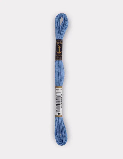 00136 Anchor Stranded Cotton Embroidery Thread – 8m Skein Anchor Stranded Cotton Embroidery Thread – 8m Skein | BalzarCrafts