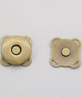 ANTIQUE BRONZE Alloy Magnetic Buttons Snap Magnet Fastener, Flower, for Cloth & Purse Makings Alloy Magnetic Buttons Snap Magnet Fastener, Flower, for Cloth & Purse Makings