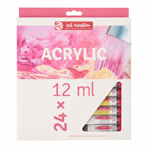 Art Creation Acrylic Paint Set 24 x 12ml | Vibrant Acrylic Colors for Artists Art Creation Acrylic Paint Set 24 x 12ml | Vibrant Acrylic Colors for Artists