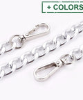 Bag Strap Chains, with Aluminum Curb Link Chains and Alloy Swivel Clasps, 40cm Bag Strap Chains, with Aluminum Curb Link Chains and Alloy Swivel Clasps, 40cm