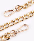 Bag Strap Chains, with Aluminum Curb Link Chains and Alloy Swivel Clasps, Golden, 40cm Bag Strap Chains, with Aluminum Curb Link Chains and Alloy Swivel Clasps, Golden, 40cm
