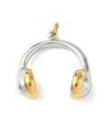 Balzar Crafts Store 304 Stainless Steel Headphone Charm – Gold or Platinum Plated Pendant
