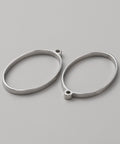 Balzar Crafts Store 304 Stainless Steel Open Back Bezel Pendants – Oval Resin Frame for DIY UV Resin, 35×22.5×3mm