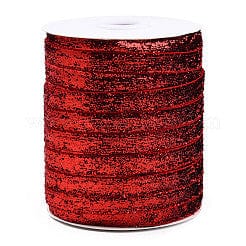Balzar Crafts Store FIREBRICK Glitter Sparkle Ribbon, Polyester & Nylon Ribbon