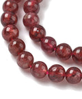 Balzar Crafts Store Natural Garnet Round Beads Strand – 4–4.5mm Genuine Gemstone Beads