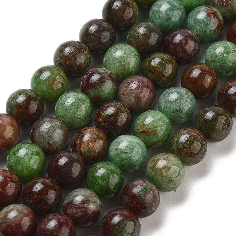 Balzar Crafts Store Natural Green Opal Beads Strand – 6~6.5mm Round Gemstone Beads, 1mm Hole (38~39cm)