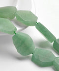 Balzar Crafts Store Nuggets Natural Frosted Green Aventurine Bead Strand