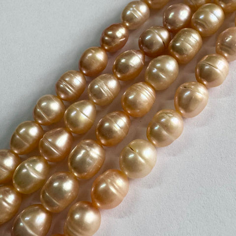 Balzar Crafts Store PINK Freshwater Rice Pearls 7-8mm – Natural Pearl Beads, 0.8mm Hole