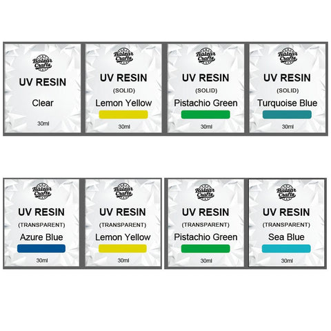 Balzar Crafts Store SOLID TURQUOISE BLUE UV Resin Colors 30ml