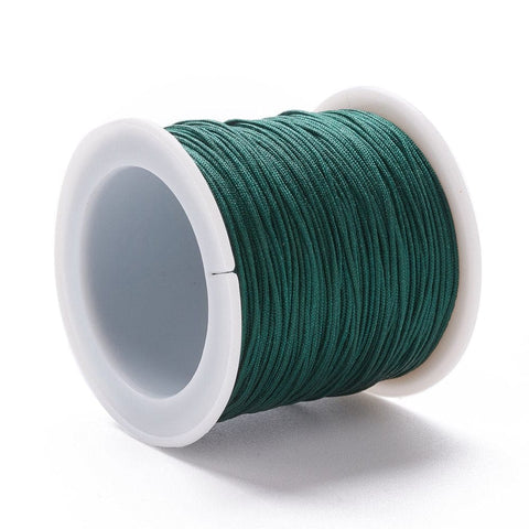 Balzar Crafts Store TEAL Braided Nylon Thread, 0.8-1 mm 100 yards (91 meters) spool