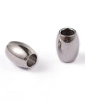 STAINLESS STEEL Barrel Ion Plating(IP) 304 Stainless Steel Spacer Beads, 4x5mm long, hole: 2mm Barrel Ion Plating(IP) 304 Stainless Steel Spacer Beads, 4x5mm long, hole: 2mm