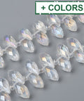 (BD9039-14) Crystal Glass Beads , Faceted, Teardrop, 6x13mm (1 STR) (BD9039-14) Crystal Glass Beads , Faceted, Teardrop, 6x13mm (1 STR)