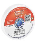 BeadsBalzar Beads & Crafts 0.5MM (10010505) (10010-X) Griffin High Grade Jewelry Elastic Cord (5 Mtrs)