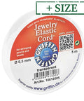 BeadsBalzar Beads & Crafts (10010-X) Griffin High Grade Jewelry Elastic Cord (5 Mtrs)