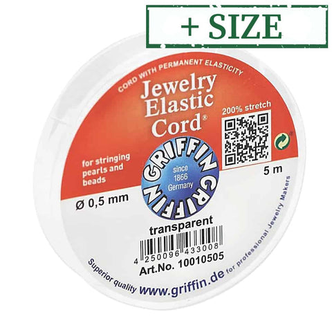 BeadsBalzar Beads & Crafts (10010-X) Griffin High Grade Jewelry Elastic Cord (5 Mtrs)