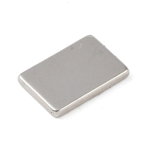BeadsBalzar Beads & Crafts 14x9x1.5mm Rectangle Magnets, Office Magnets, Whiteboard Magnets, Sturdy Magnets, Platinum