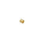 BeadsBalzar Beads & Crafts 24kKT GOLD PLATED (GQ8904-G) (GQ8904-X) 1.4x1.4mm Brass end cap cylinder crimp Φ1,3mm  (XXX GMS)