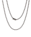 BeadsBalzar Beads & Crafts 304 Stainless Steel Ball Chain Necklaces, Stainless Steel Color, 18 inch(46cm)