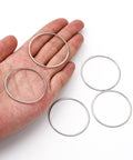 BeadsBalzar Beads & Crafts 304 Stainless Steel Linking Ring, Stainless Steel Color
