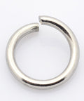 BeadsBalzar Beads & Crafts 304 Stainless Steel Open Jump Rings, Stainless Steel Color, 5x0.6mm