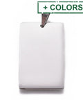 BeadsBalzar Beads & Crafts 304 Stainless Steel Pendants, Rectangle, Stamping Blank Tag, 40x25x2mm
