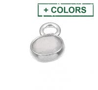 BeadsBalzar Beads & Crafts (925-P121-X) SILVER 925 4MM SET PINK QUARTZ BRIOLETTES 1 RING (1 PC)