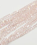BeadsBalzar Beads & Crafts AB PINK (BE9023-32) (BE9023-X) Electroplate Glass Bead Strands, Faceted, Cube, 6mm (1 STR)