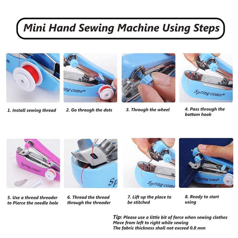BeadsBalzar Beads & Crafts ABS Plastic Hand Sewing Machine, with Iron & Alloy Findings, Portable sewing machine