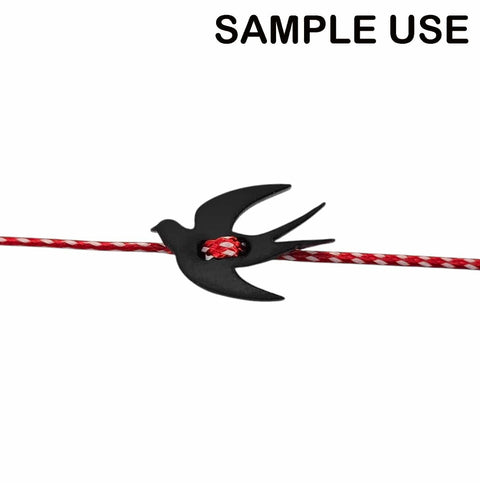 BeadsBalzar Beads & Crafts Acrylic Swallow Button Style Connector for March Bracelets
