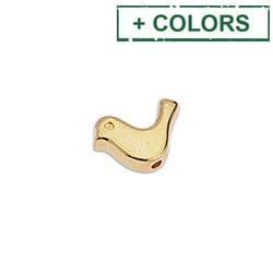 BeadsBalzar Beads & Crafts Alloy Little Bird motif for 1.5mm Hole:1.5 12x9mm (3pcs)