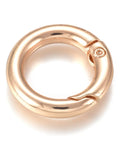 BeadsBalzar Beads & Crafts Alloy Spring Gate Ring, O Rings, Light Gold, 20x3.5mm