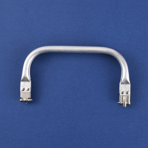 BeadsBalzar Beads & Crafts Aluminum Purse Frame, Purse Handle for Bag Sewing Craft, Platinum 162x88mm
