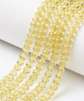 BeadsBalzar Beads & Crafts (BE9067-D03) Glass Beads Strands, Faceted, Rondelle, Light Khaki 4x3mm (1 STR)